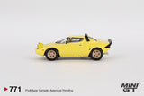 Mini GT 1/64 Lancia Stratos HF Stradale Giallo Fly Yellow