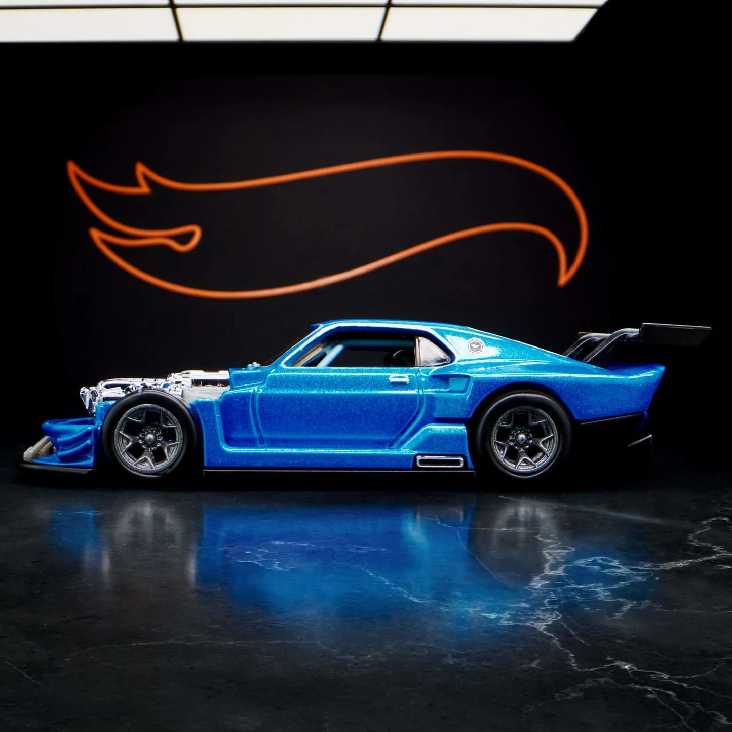 Hot Wheels 1/64 Collectors Elite64 Series Modified ’69 Ford Mustang Blue