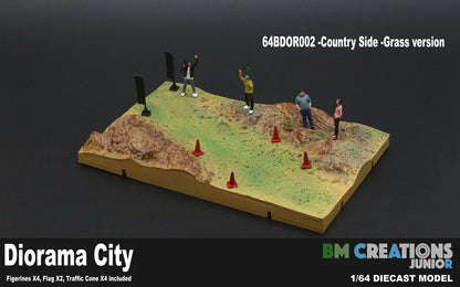 BM Creations 1/64 Diorama City Country Side Grass Version - 64BDOR002