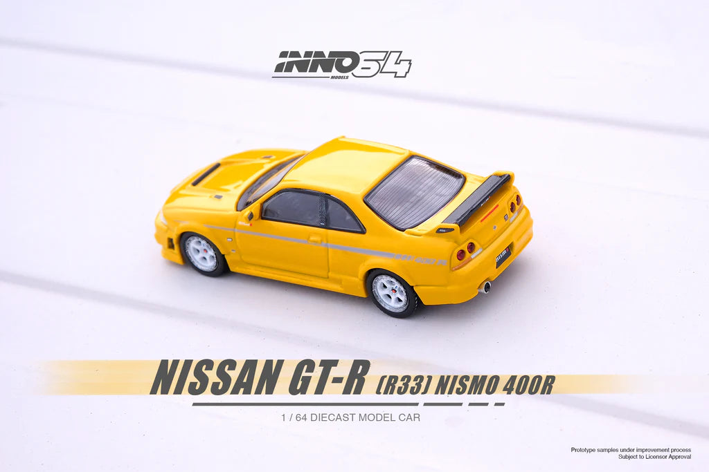 Inno64 1/64 Nissan Skyline GT-R (R33) NISMO 400R Lightning Yellow