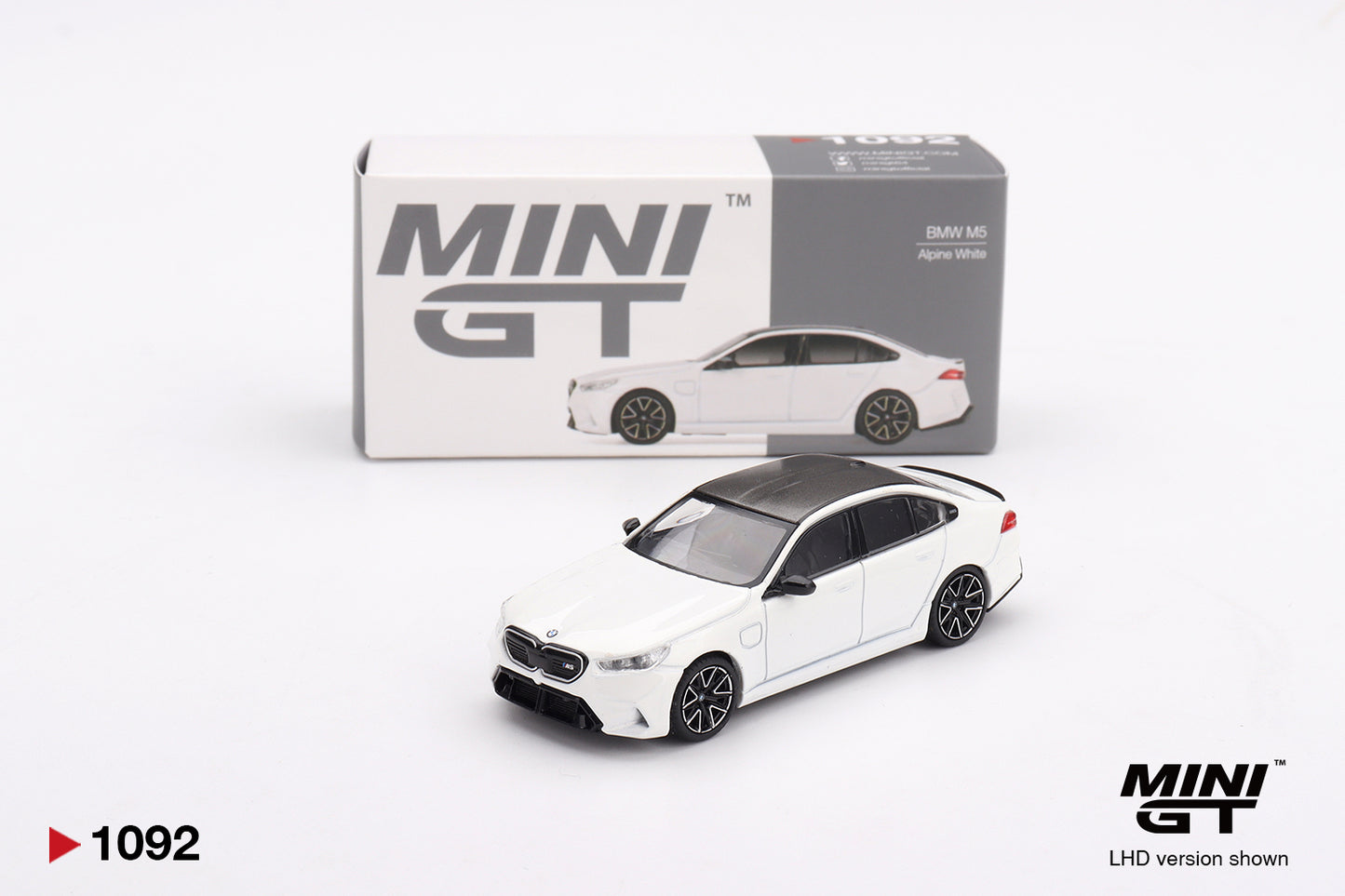 Mini GT 1/64 BMW M5 Alpine White - MGT01092