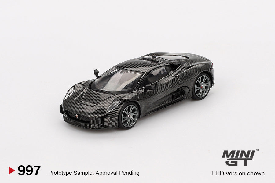 Mini GT 1/64 Jaguar C-X75 Test Car Black