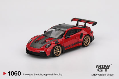 Mini GT 1/64 Porsche 911 (992) GT3 RS Weissach Package Guards Red - MGT01060