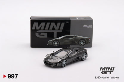 Mini GT 1/64 Jaguar C-X75 Test Car Black