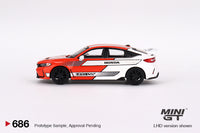 Mini GT 1/64 Honda Civic TYPE R #1 2023 Pace Car Red