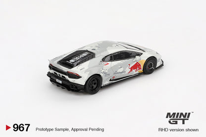 Mini GT 1/64 Lamborghini Huracan LB★WORKS ver. 2 Mad Mike NIMBUL Grey - MGT00967