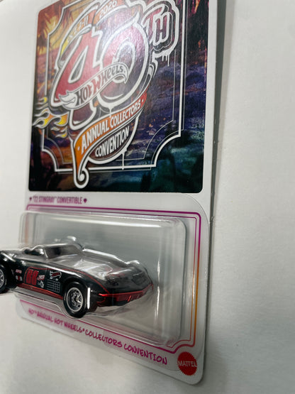 Hot Wheels 1/64 40th Annual Collector Convention Los Angeles Dinner '72 Corvette Stingray Convertible Black - JKC04-0910