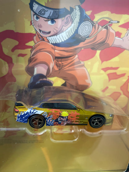 Hot Wheels 1/64 2026 Anime Series Naruto Nissan Silvia S15 Gold - JNN04-DC01