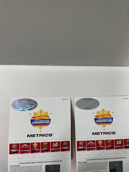 Hot Wheels 1/64 Collectors Convention Philippines 2026 Set Of 2 Nissan Skyline GT-R V-Spec II (BNR34) #182 Red/ Blue - JKC11-0910