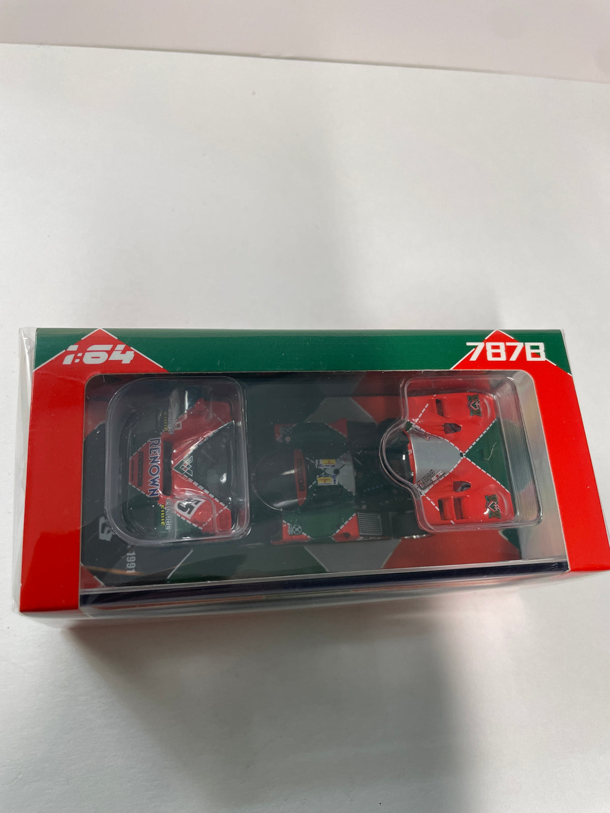 Inno64 1/64 Mazda 787B Winner At 24 Hours Le Mans 1991 Green/ Orange - IN64-787B-LM91W