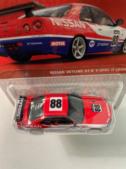 Hot Wheels 1/64 Collectors Convention Philippines 2026 Nissan Skyline GT-R V-Spec II (BNR34) #601 Red/ Blue - JKC11-0910
