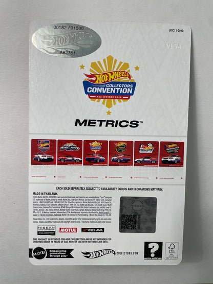Hot Wheels 1/64 Collectors Convention Philippines 2026 Set Of 2 Nissan Skyline GT-R V-Spec II (BNR34) #182 Red/ Blue - JKC11-0910