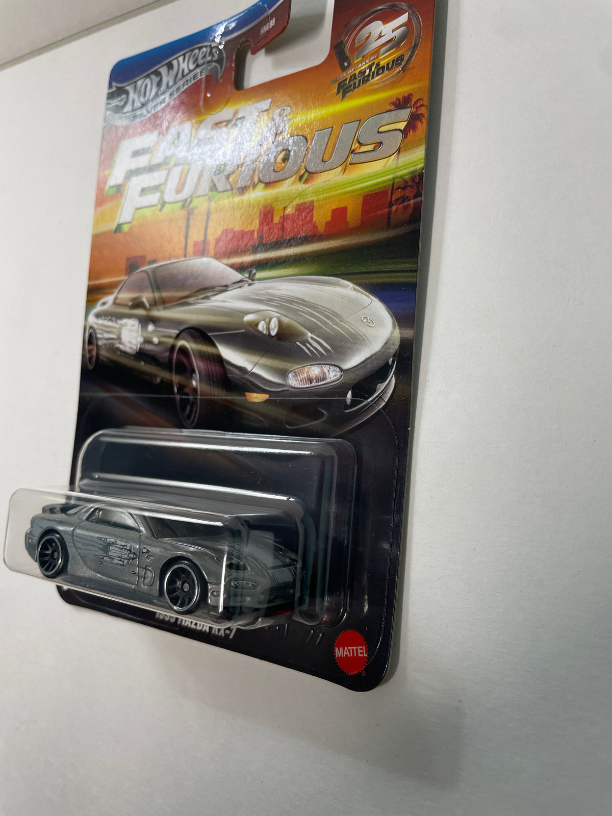 Hot Wheels 1/64 Silver Series Fast & Furious 1995 Mazda RX-7 Silver - JKX23
