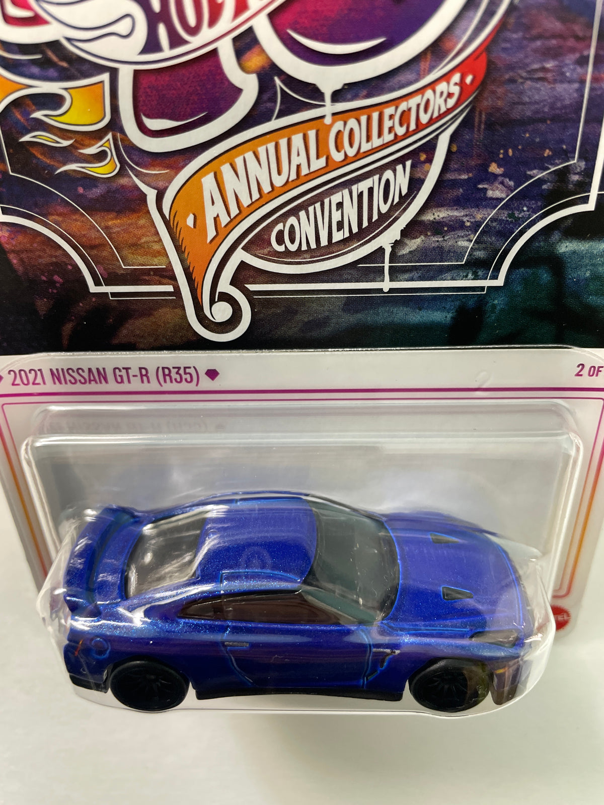 Hot Wheels 1/64 40th Annual Collectors Convention Los Angeles 2021 Nissan GT-R (R35) Blue - JKC03-0910