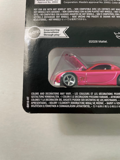 Hot Wheels 1/64 RLC 2026 Club exclusive 1993 Mazda RX-7 R1 Pink - JKC06