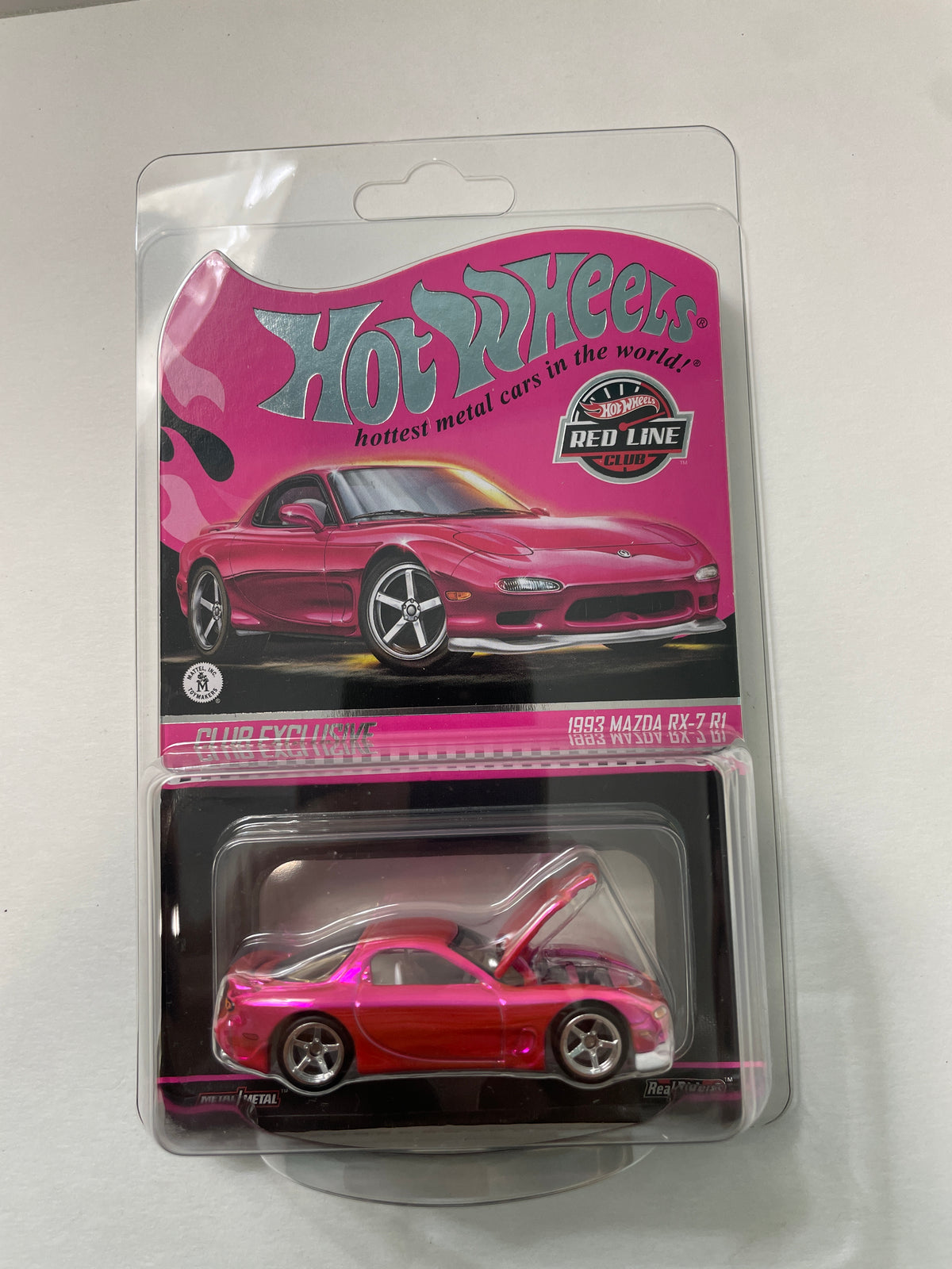 Hot Wheels 1/64 RLC 2026 Club exclusive 1993 Mazda RX-7 R1 Pink - JKC06