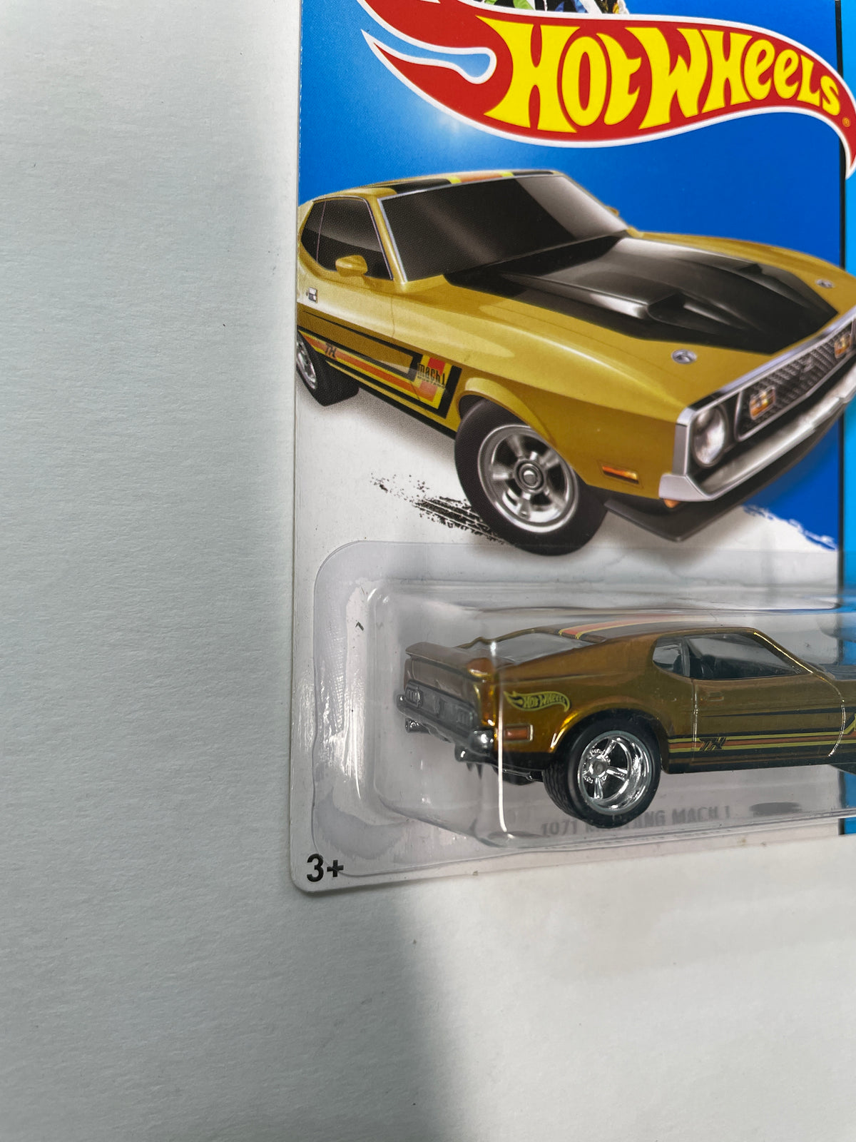 Hot Wheels 1/64 Super Treasure Hunt 1971 Ford Mustang Mach 1 Gold - BFF33-09BOD