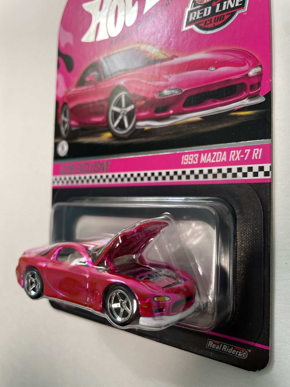 Hot Wheels 1/64 RLC 2026 Club exclusive 1993 Mazda RX-7 R1 Pink - JKC06