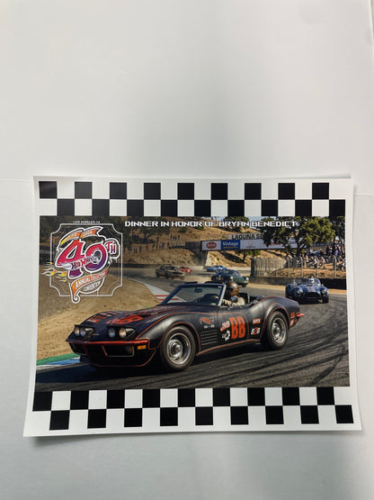 Hot Wheels 1/64 40th Annual Collectors Convention 2026 Dinner Kit '72 Corvette Stingray Convertible Black #2699 / T-Shirt (X-Large)/ Patch/ Pin/ E-Sheet (Read description)
