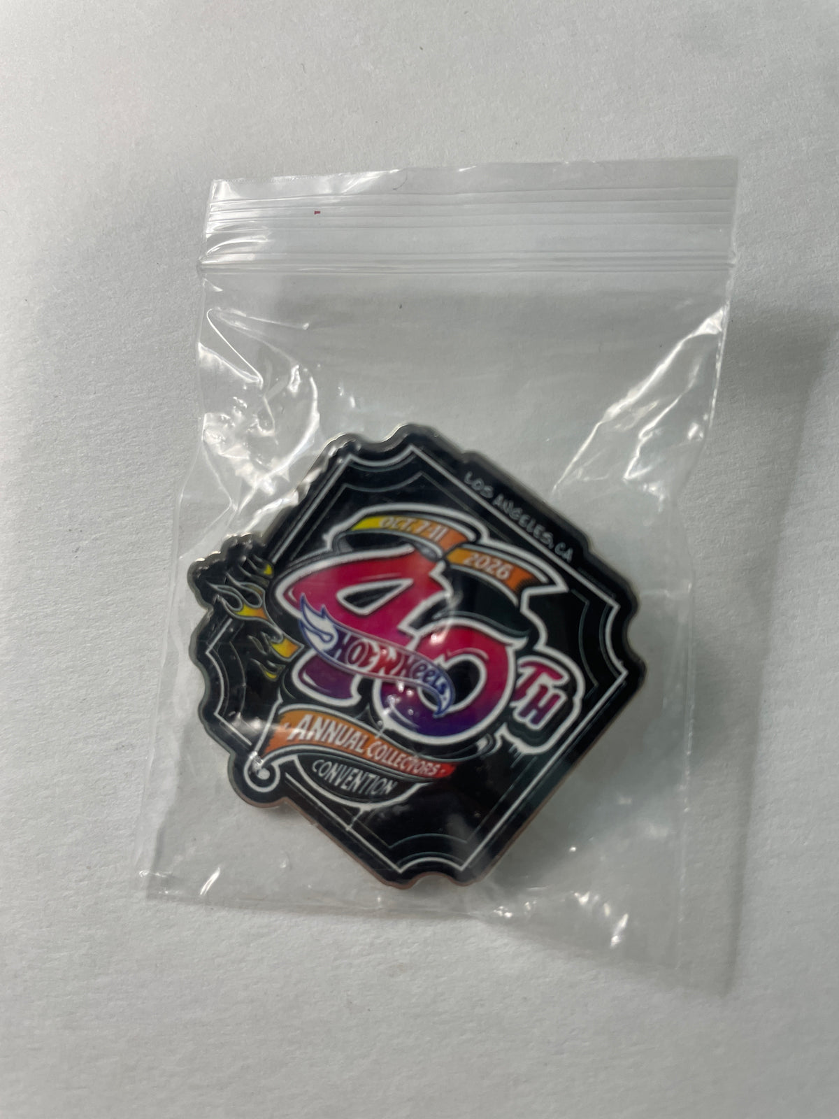 Hot Wheels Convention Souvenir Logo Pin