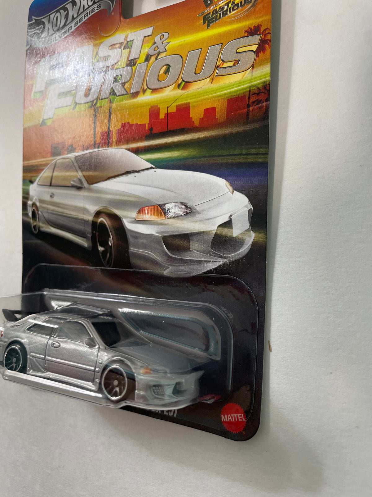 Hot Wheels 1/64 Silver Series Fast & Furious 1993 Honda Civic Coupe EX EJ1 Silver - JKX20