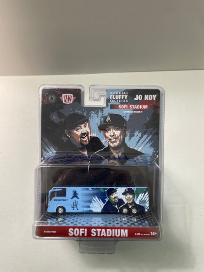 M2 Machines 1/64 Gabriel Fluffy Iglesias JO KOY Sofi Stadium Autographed Box Blue - 67400