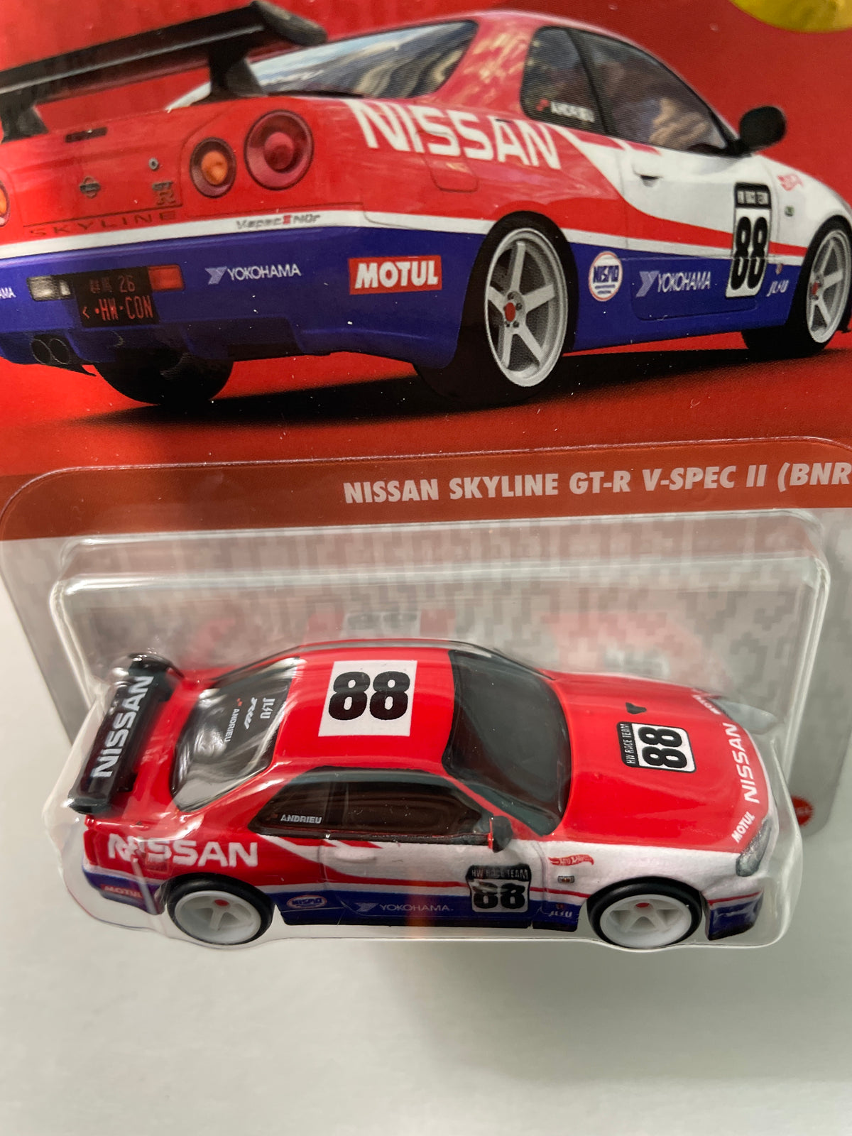 Hot Wheels 1/64 Collectors Convention Philippines 2026 Set Of 2 Nissan Skyline GT-R V-Spec II (BNR34) #182 Red/ Blue - JKC11-0910