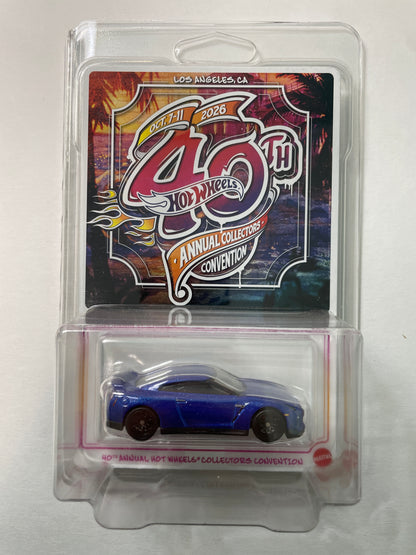 Hot Wheels 1/64 40th Annual Collectors Convention Los Angeles 2021 Nissan GT-R (R35) Blue - JKC03-0910