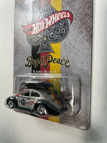 Hot Wheels 1/64 Japan Convention Left Facing Volkswagen Beetle Kawa-Bug-A Black/ Silver - JCP40-Z210 HT