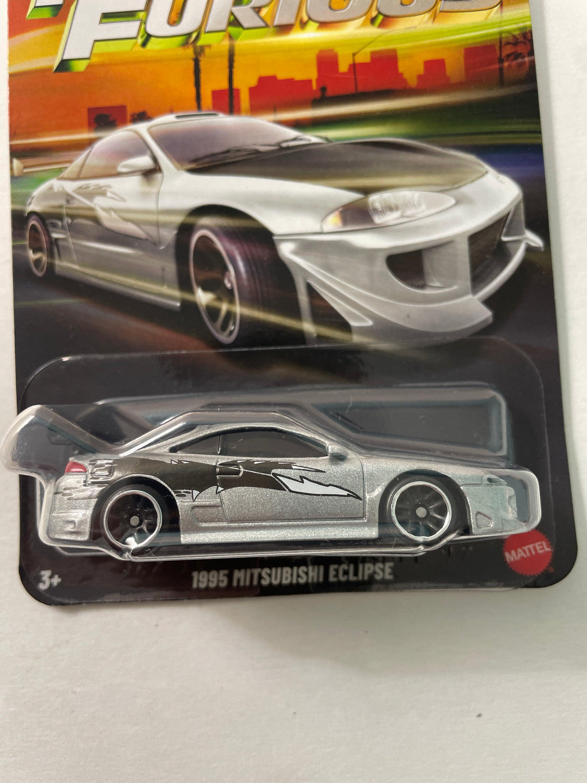 Hot Wheels 1/64 Silver Series Fast & Furious 1995 Mitsubishi Eclipse Silver - JKX22