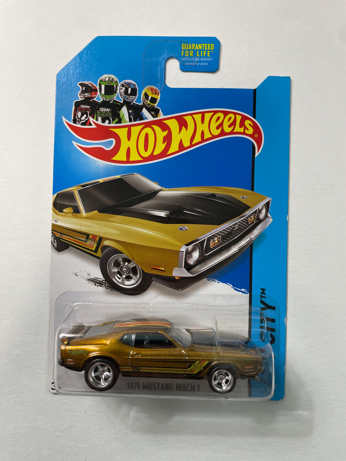 Hot Wheels 1/64 Super Treasure Hunt 1971 Ford Mustang Mach 1 Gold - BFF33-09BOD