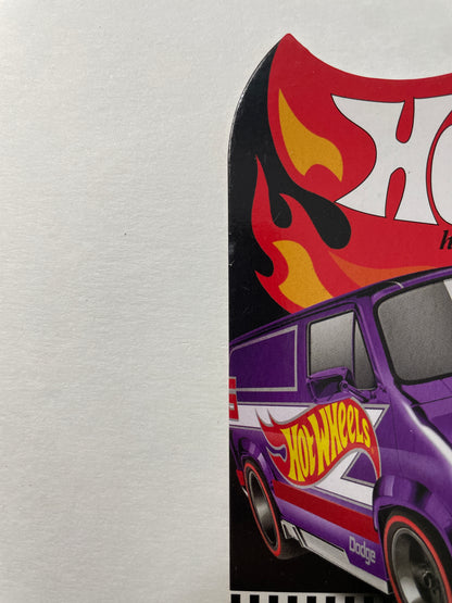 Hot Wheels 1/64 Mail In 2020 Collector Edition Custom '77 Dodge Van Purple - GJJ80-K913