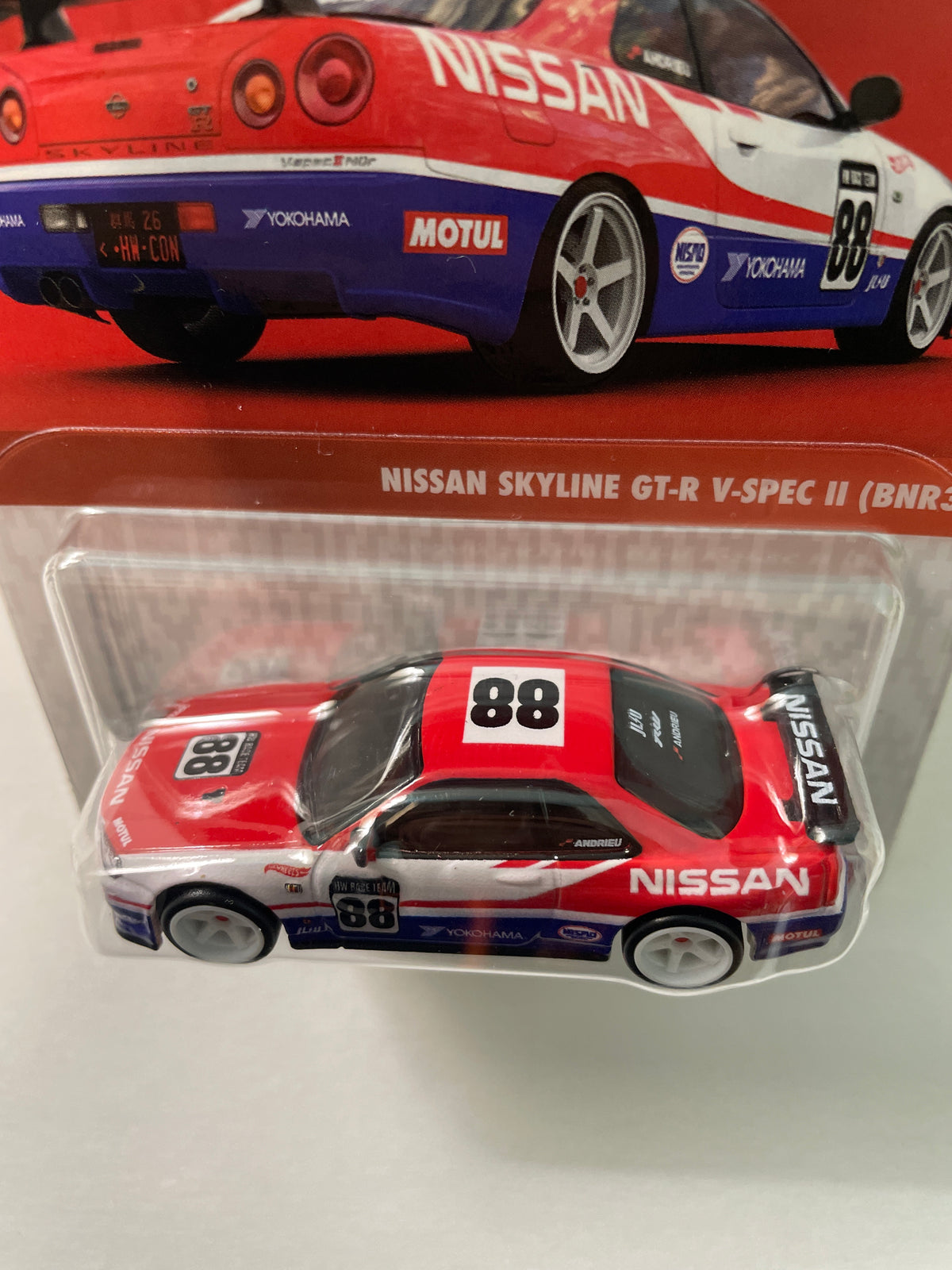 Hot Wheels 1/64 Collectors Convention Philippines 2026 Set Of 2 Nissan Skyline GT-R V-Spec II (BNR34) #182 Red/ Blue - JKC11-0910