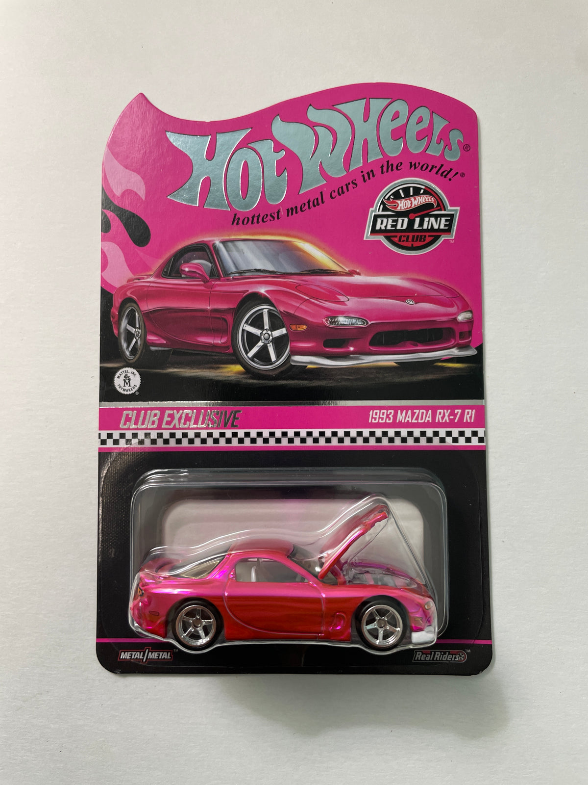 Hot Wheels 1/64 RLC 2026 Club exclusive 1993 Mazda RX-7 R1 Pink - JKC06