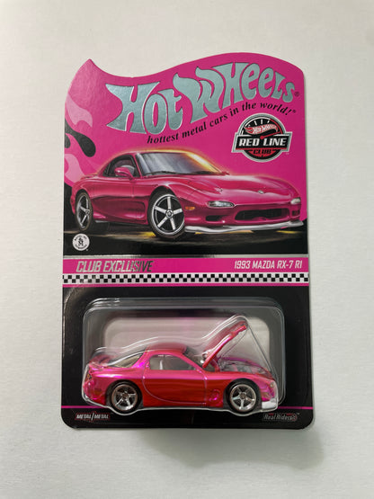 Hot Wheels 1/64 RLC 2026 Club exclusive 1993 Mazda RX-7 R1 Pink - JKC06