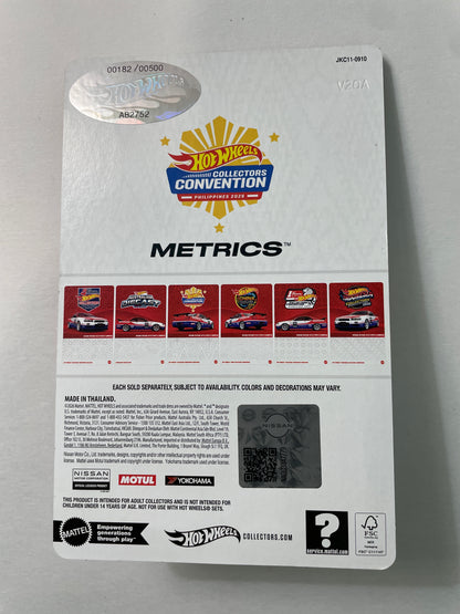 Hot Wheels 1/64 Collectors Convention Philippines 2026 Set Of 2 Nissan Skyline GT-R V-Spec II (BNR34) #182 Red/ Blue - JKC11-0910
