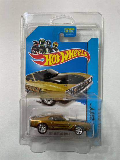 Hot Wheels 1/64 Super Treasure Hunt 1971 Ford Mustang Mach 1 Gold - BFF33-09BOD