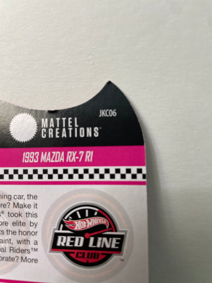 Hot Wheels 1/64 RLC 2026 Club exclusive 1993 Mazda RX-7 R1 Pink - JKC06