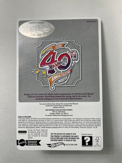 Hot Wheels 1/64 40th Annual Collectors Convention Los Angeles 2022 Porsche 911 GT3 RS Pink - JKC02-0910