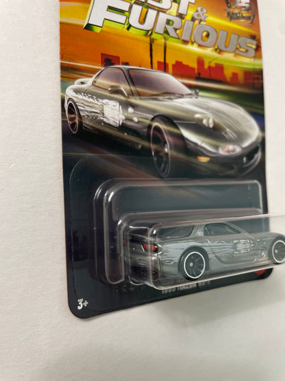 Hot Wheels 1/64 Silver Series Fast & Furious 1995 Mazda RX-7 Silver - JKX23