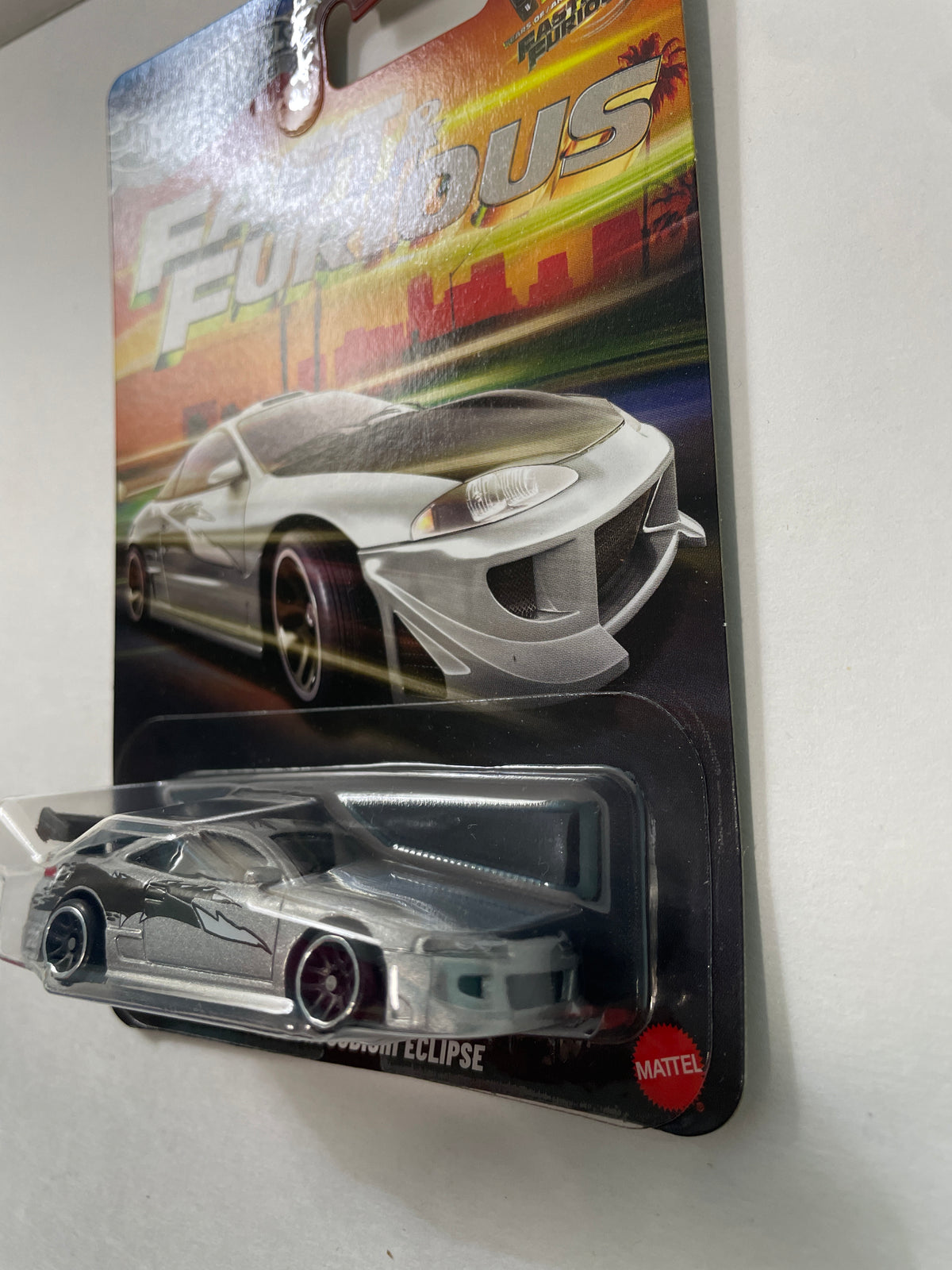 Hot Wheels 1/64 Silver Series Fast & Furious 1995 Mitsubishi Eclipse Silver - JKX22