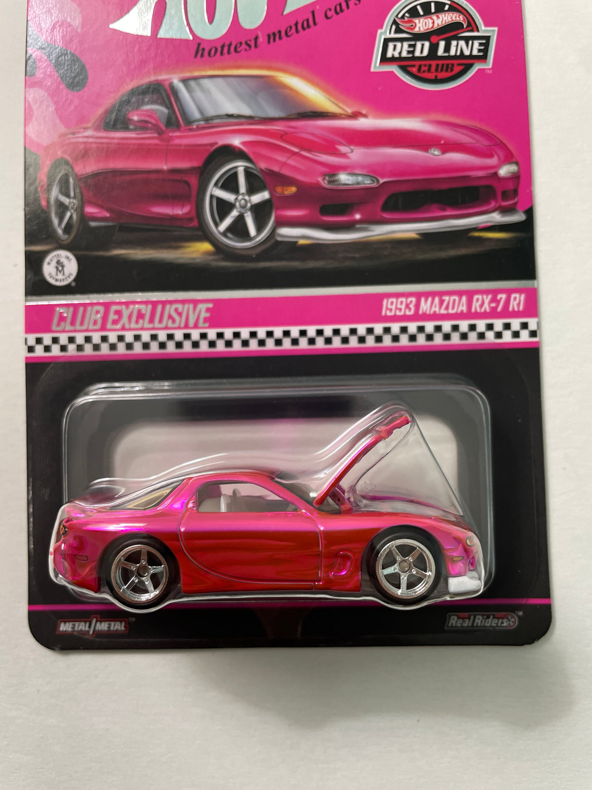 Hot Wheels 1/64 RLC 2026 Club exclusive 1993 Mazda RX-7 R1 Pink - JKC06