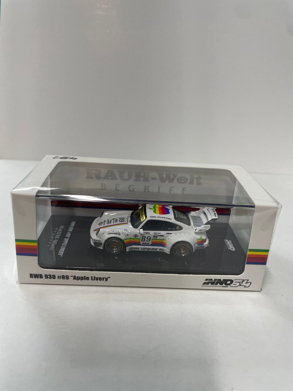 Inno64 1/64 Porsche RWB 930 #89 Apple Livery White - IN64-RWB930-APPLE