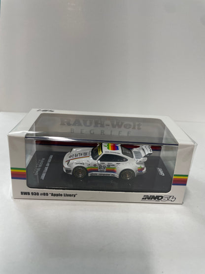 Inno64 1/64 Porsche RWB 930 #89 Apple Livery White - IN64-RWB930-APPLE