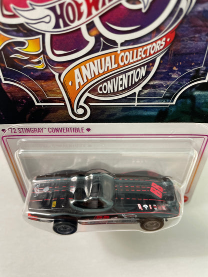 Hot Wheels 1/64 40th Annual Collector Convention Los Angeles Dinner '72 Corvette Stingray Convertible Black - JKC04-0910
