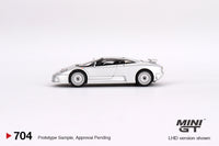 Mini GT 1/64 Bugatti EB110 GT Grigio Chiaro Silver