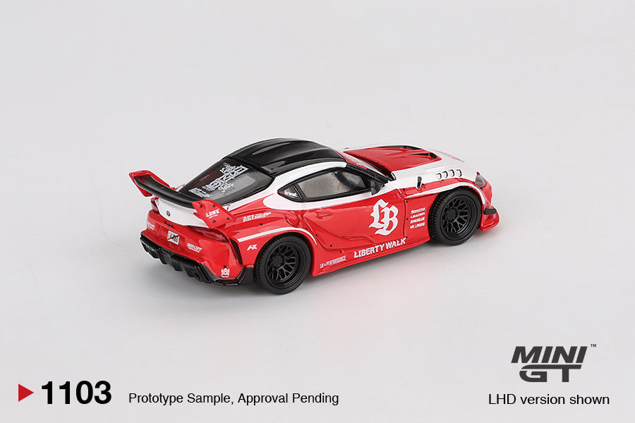 Mini GT 1/64 LB☆WORKS Toyota GR Supra Red & White - MGT01103