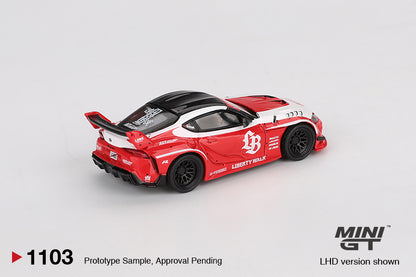 Mini GT 1/64 LB★WORKS Toyota GR Supra Red & White - MGT01103