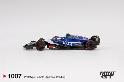 Mini GT 1/64 RB VCARB 01 #22 2024 F1 2024 Bahrain GP Yuki Tsunoda Blue - MGT01007