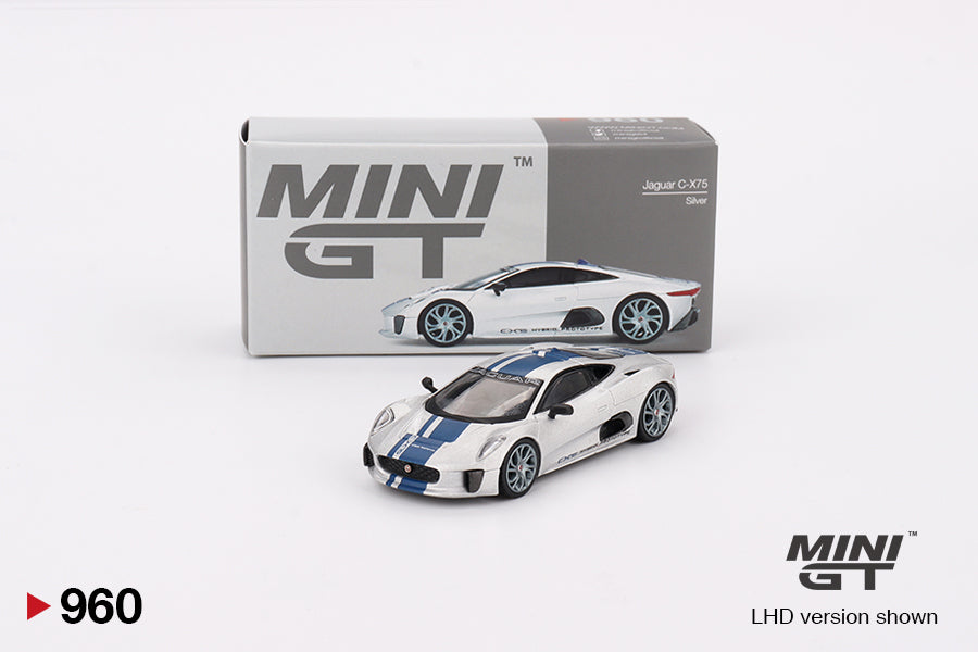 Mini GT 1/64 Jaguar C-X75 Silver